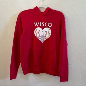 Women’s Red Wisco Hoodie Sweater